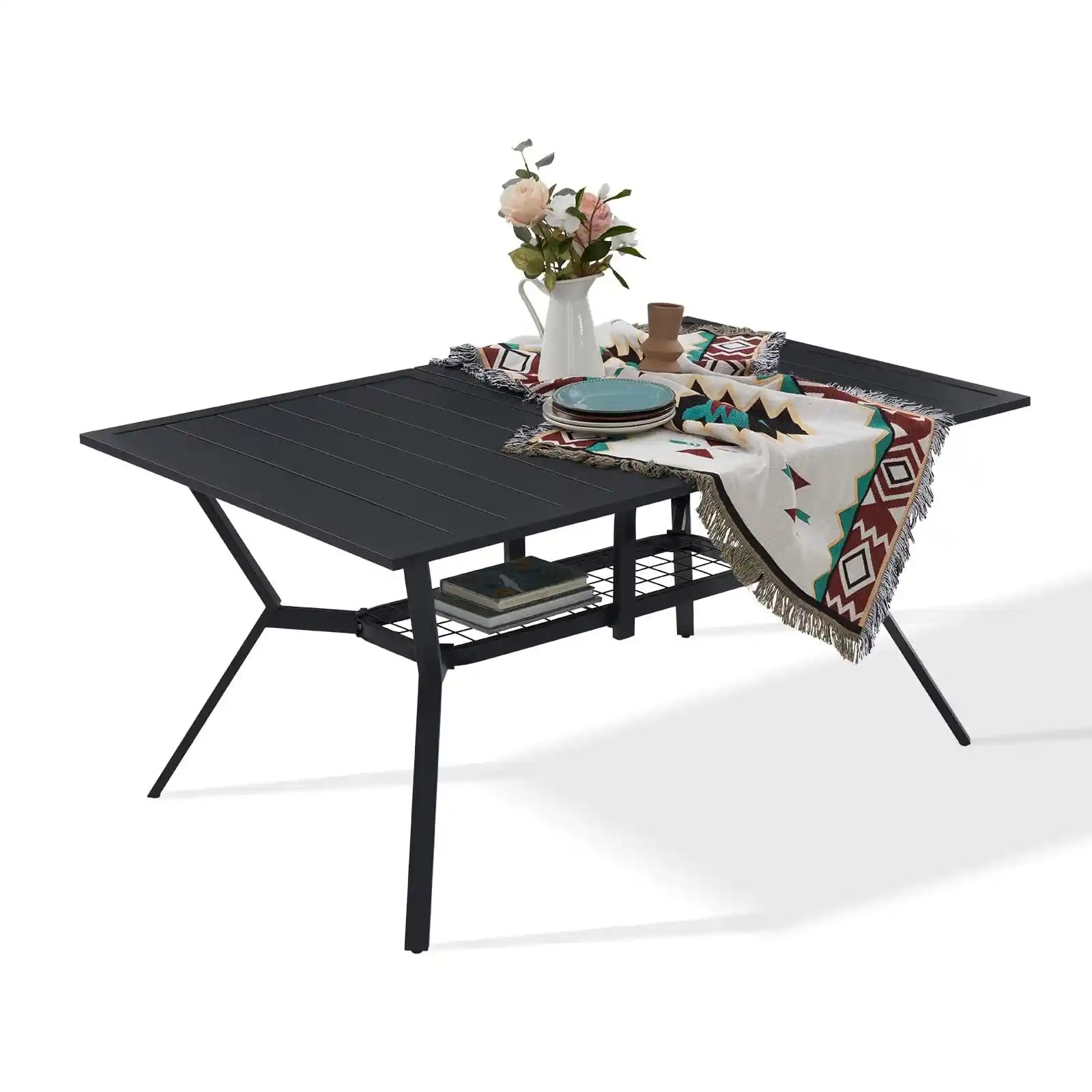 Rectangle Patio Dining Table for 6 Person