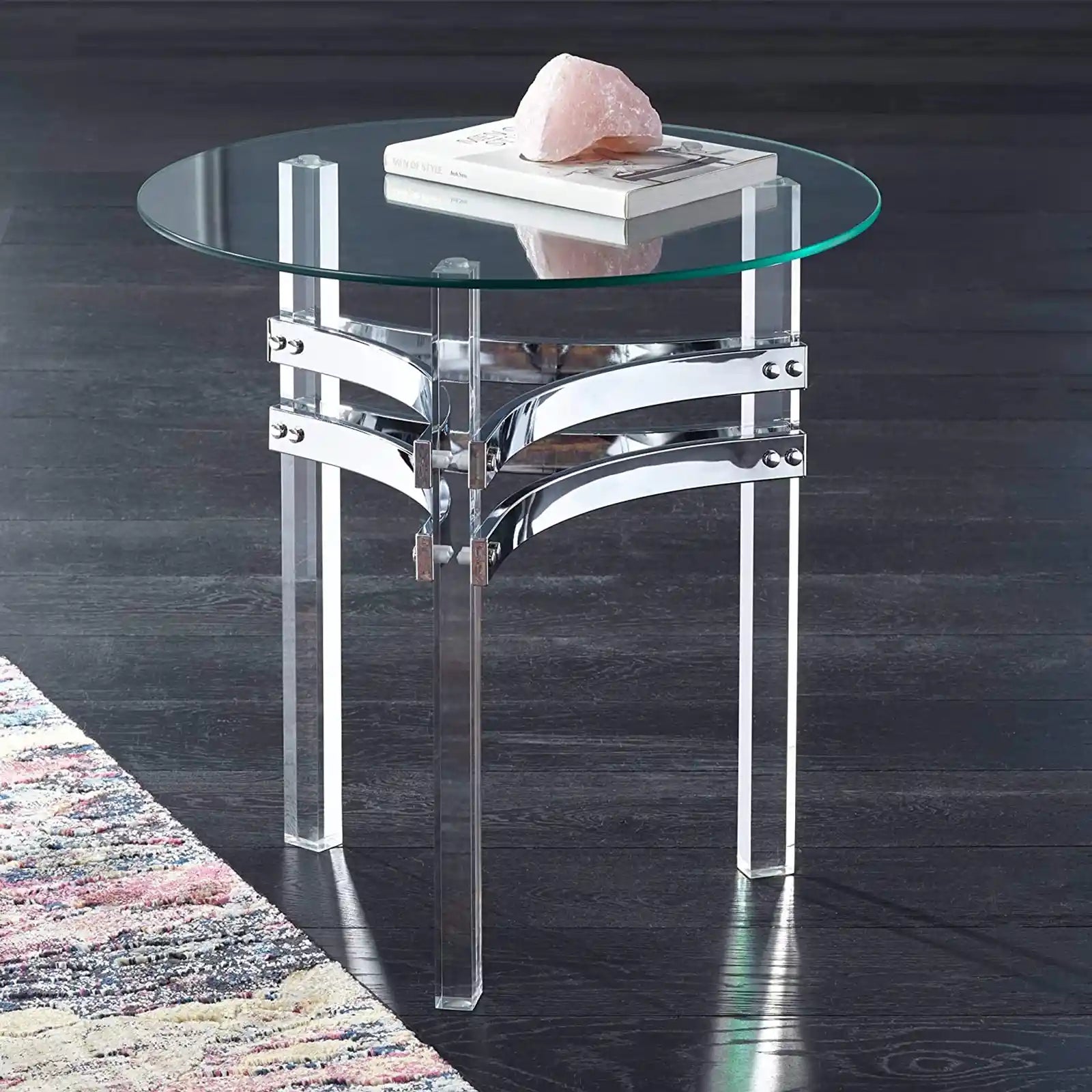 Tempered Glass Tabletop End Table