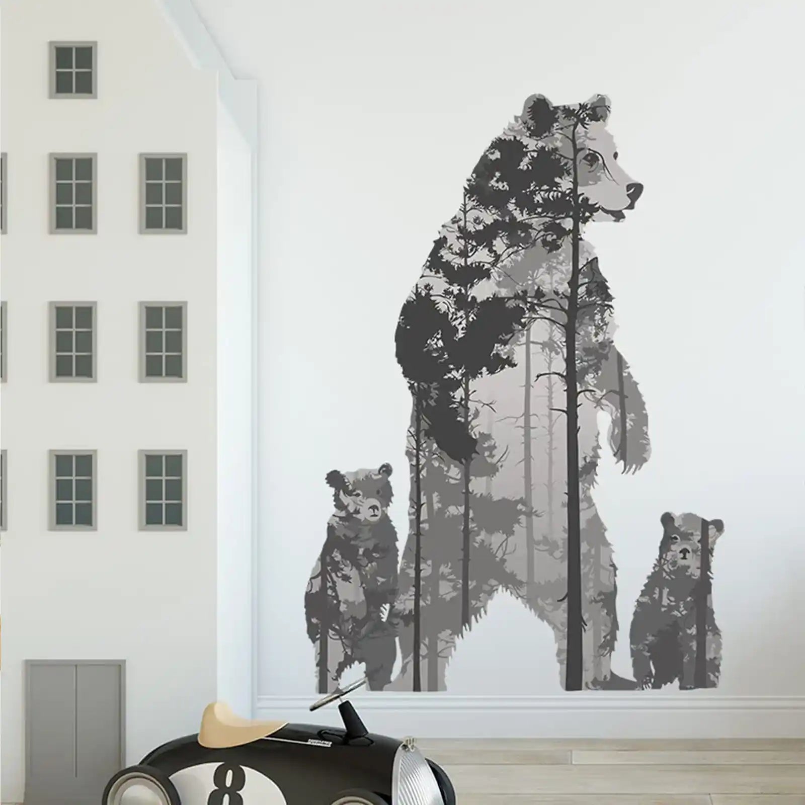 Polar Bear Wall Stickers Decor-Great for Room,Livingroom,Walls,Kitchen，Bedroom and More, Wall Stickers Decals