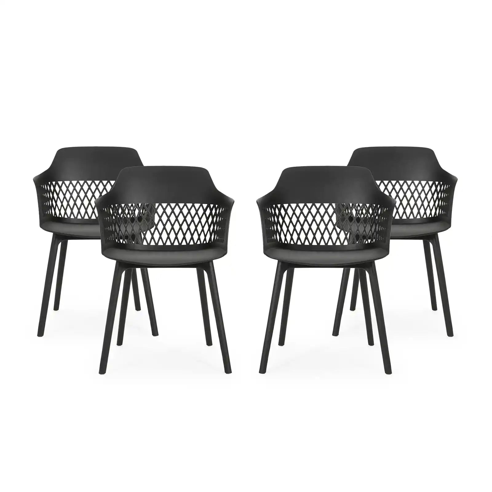 Outdoor Modern Dining Chair, Set of 2