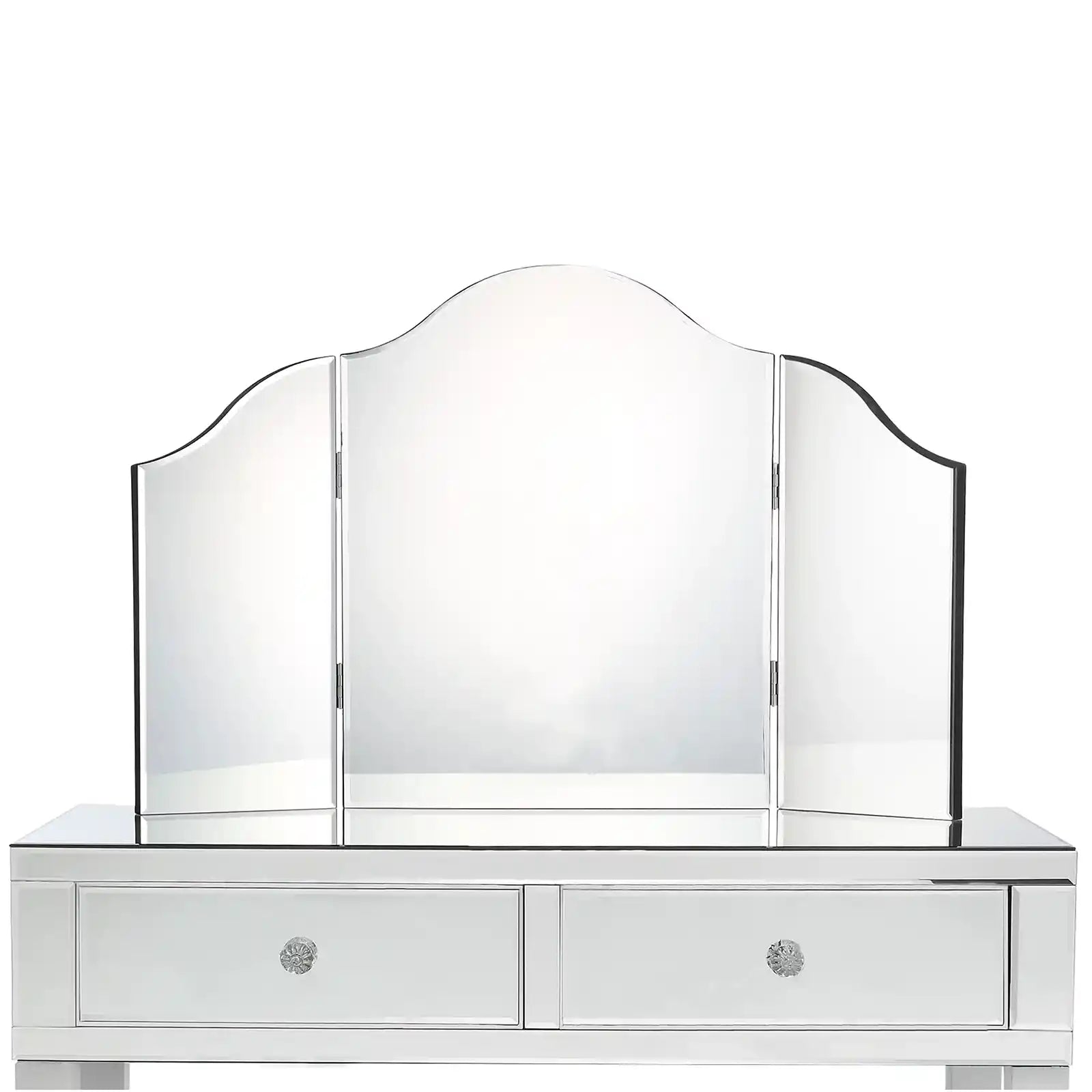 Espejo de tocador de mesa triple plegable 