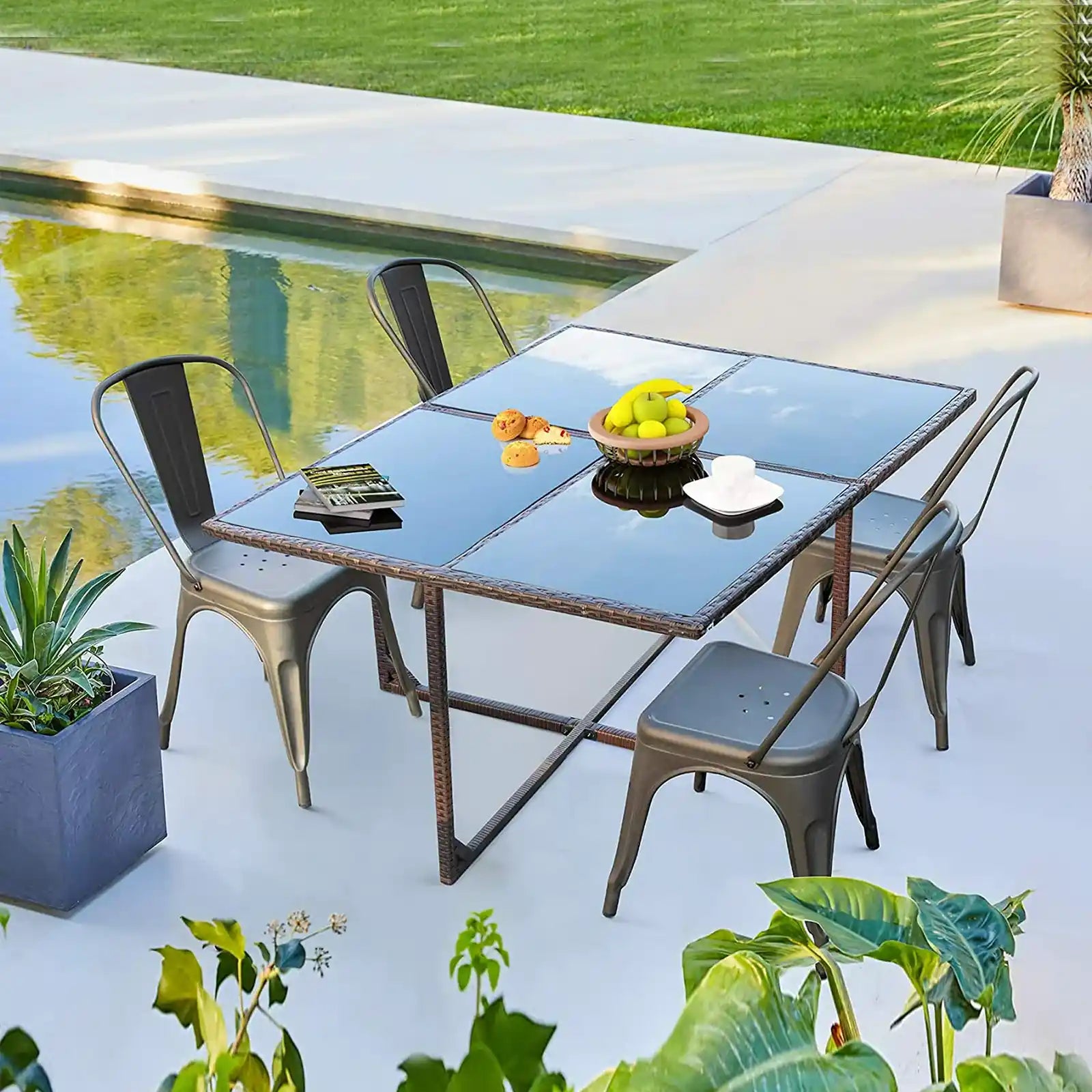 Patio Dining Sets, Outdoor Dining Table and Metal Dining