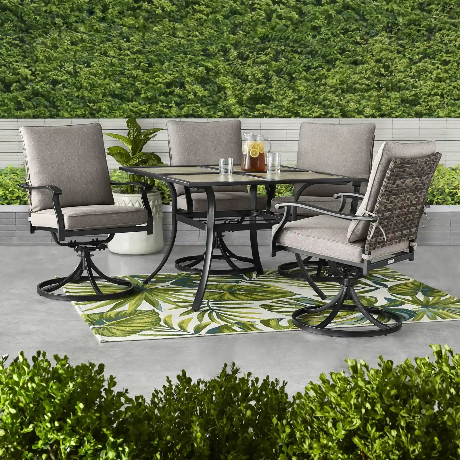 Gray Outdoor Dining Table and Chairs - Outdoor Furniture Sets