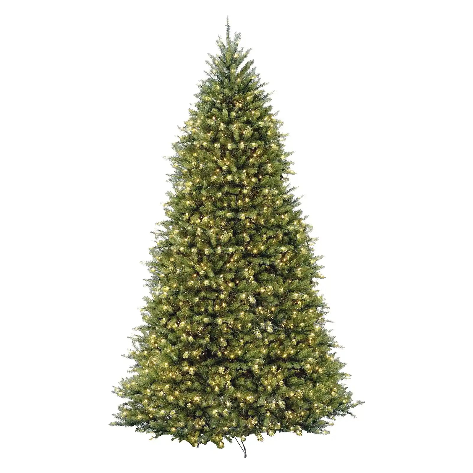 10 ft Green Christmas Tree with White Lights, Includes Stand