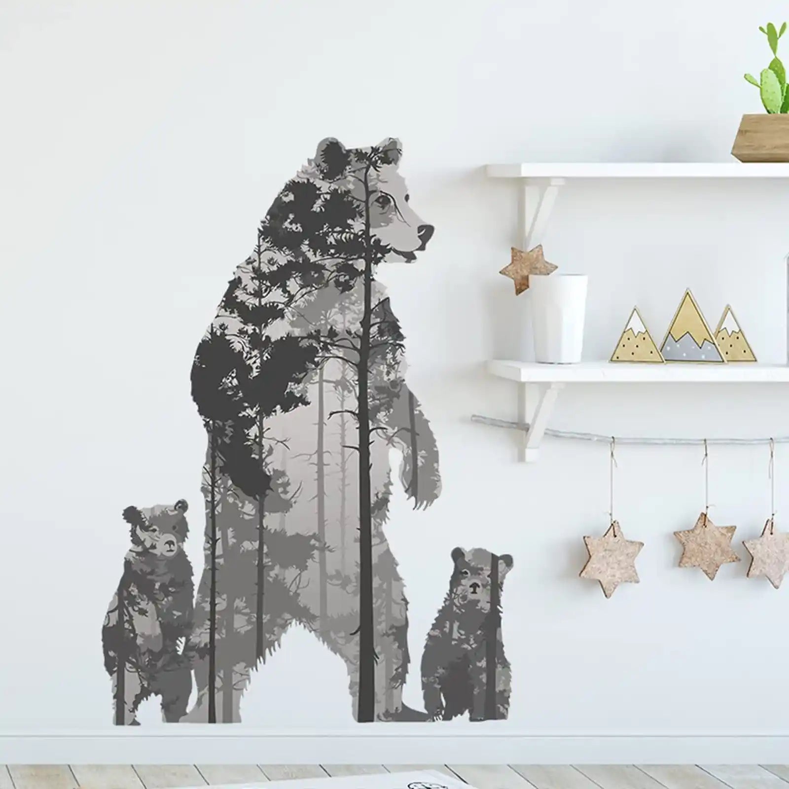 Polar Bear Wall Stickers Decor-Great for Room,Livingroom,Walls,Kitchen，Bedroom and More, Wall Stickers Decals