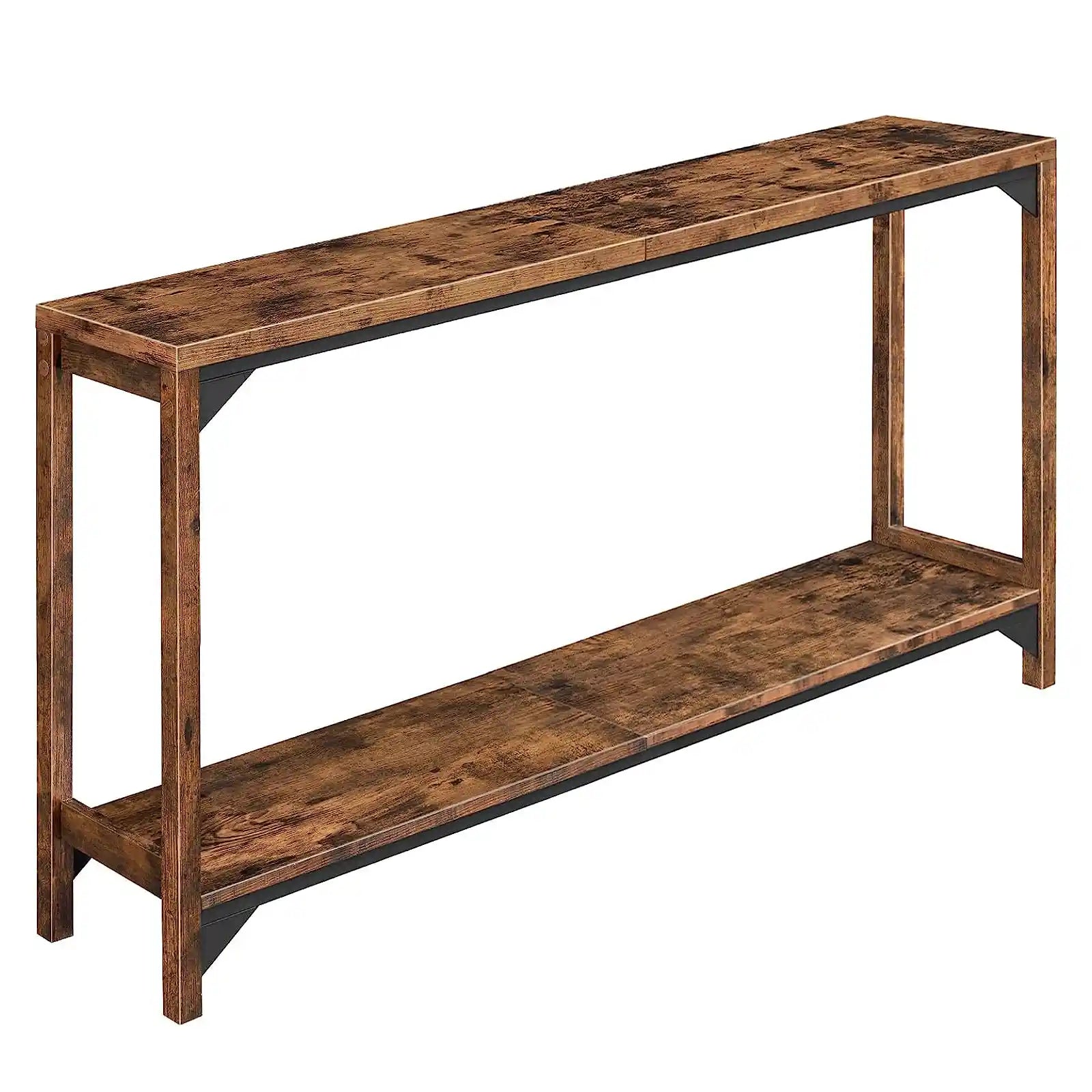 Sofa Table, Console Table, Narrow Long Entryway Table, Industrial Console Table, 1.2" Thickened Top, 62.2" L Console Desk Table for Entryway, Living Room, Hallway