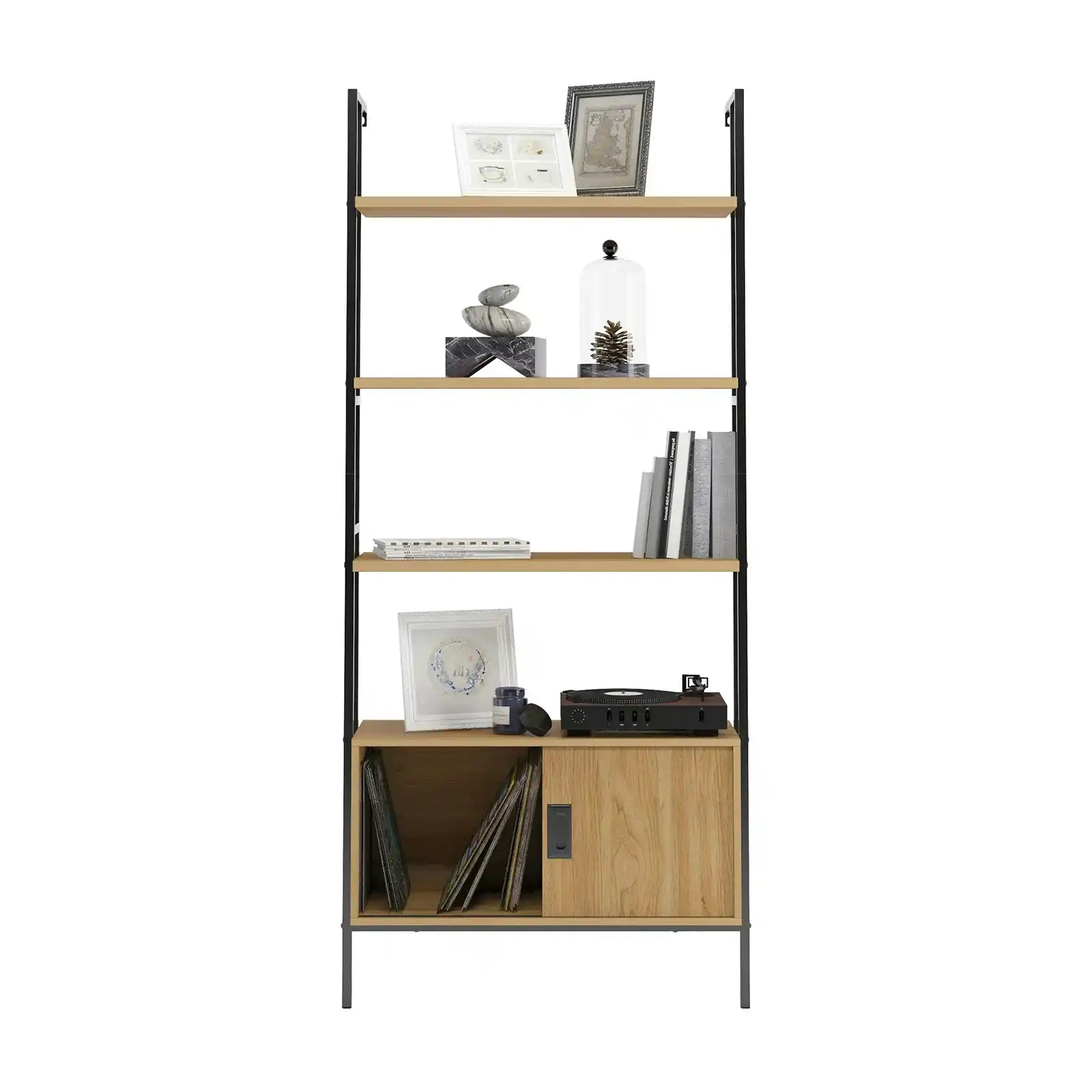 4 Shelf Wall-Mounted Bookcase