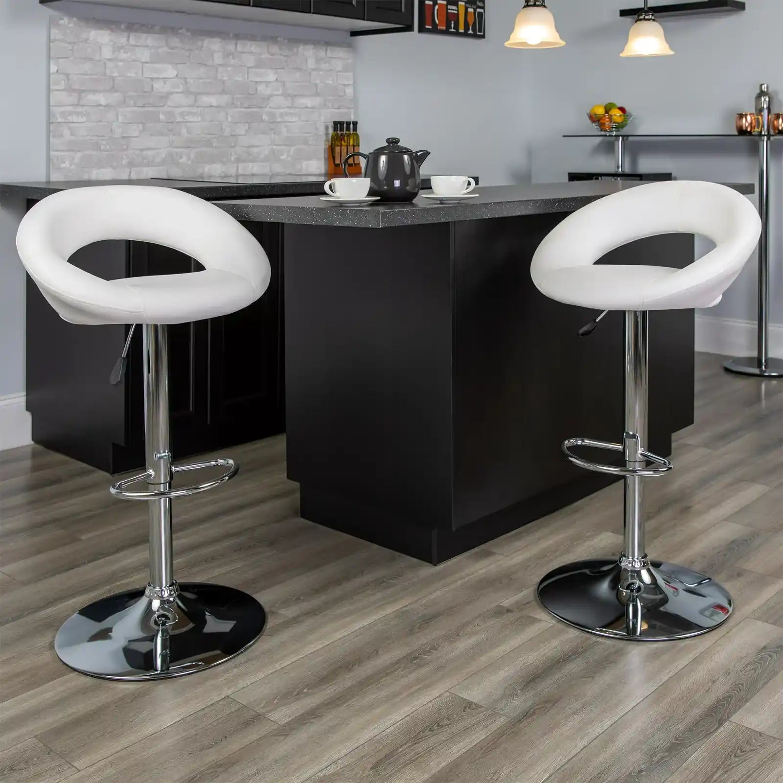 2 Pack Modern Bar Stool with Adjustable Height