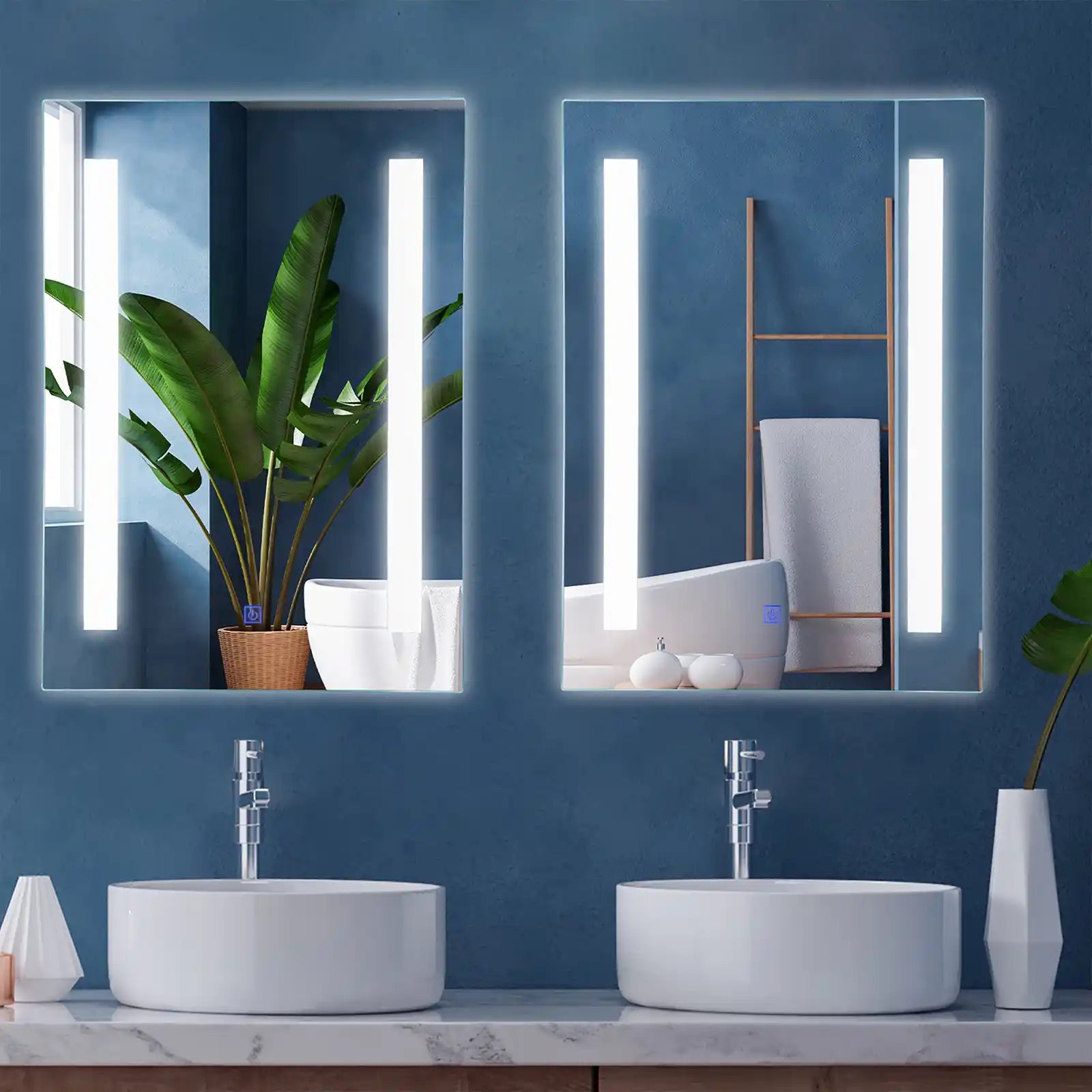 Mirror Wall-mounted Bathroom with Led Light