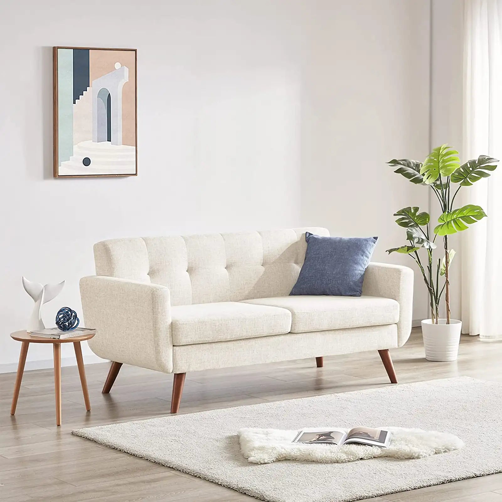 Loveseat Sofa, Mid Century Modern Decor Love Seats Furniture