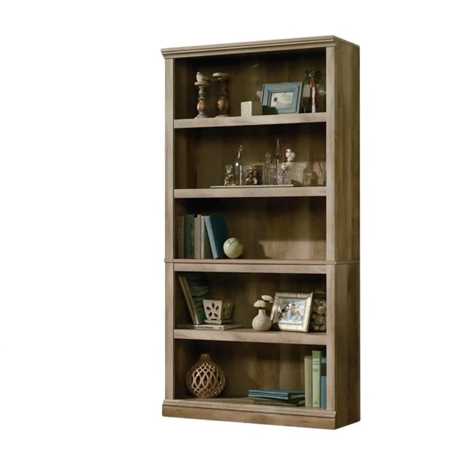 Mid century 5 Shelf Wood Bookcase