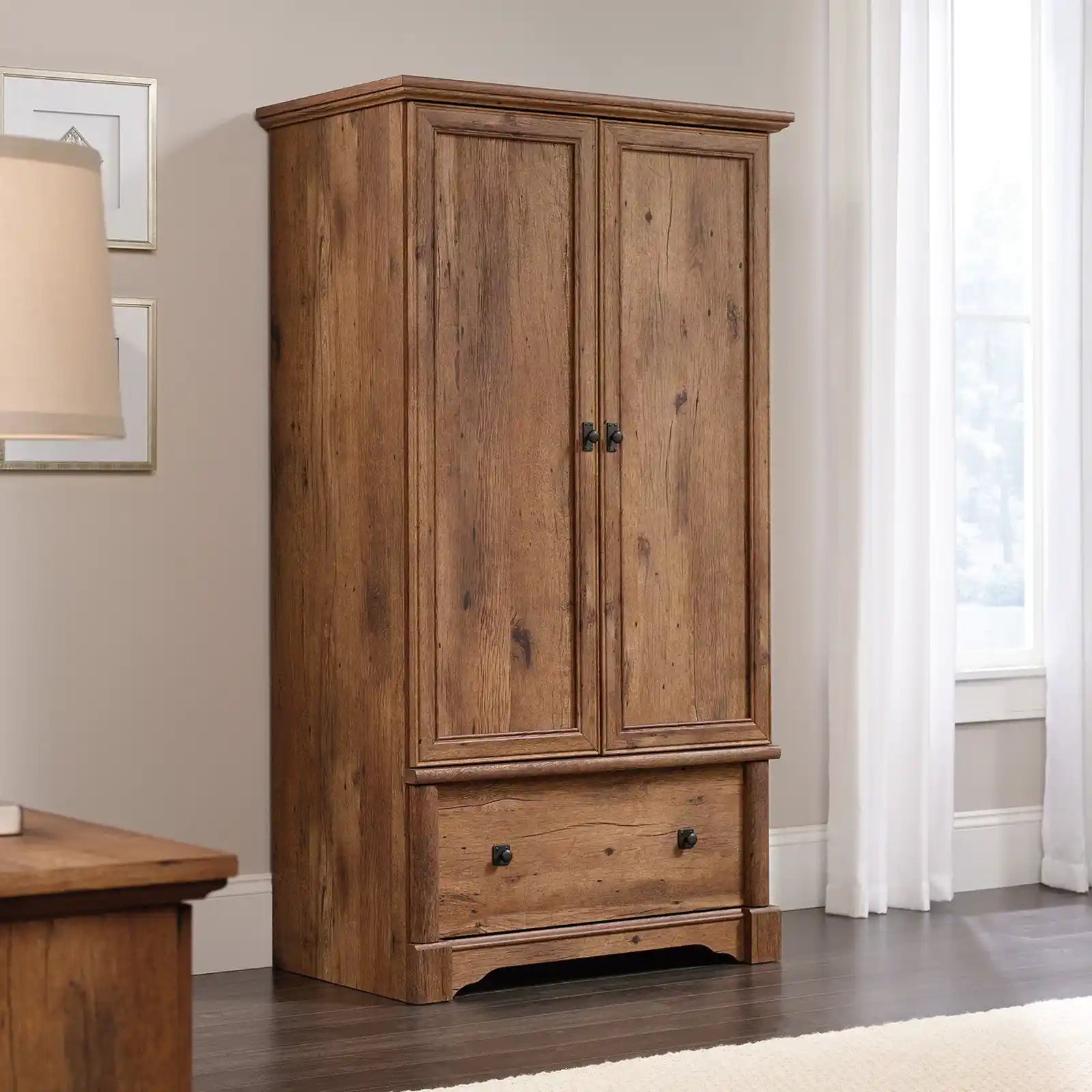 Solid Wood Storage Cabinet , Armoire , Wardrobe