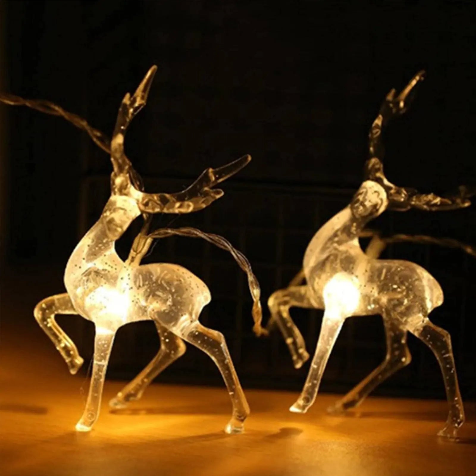 Deer Lighting Chain Battery Box Christmas elk Courtyard Decoration Small Colored Lights