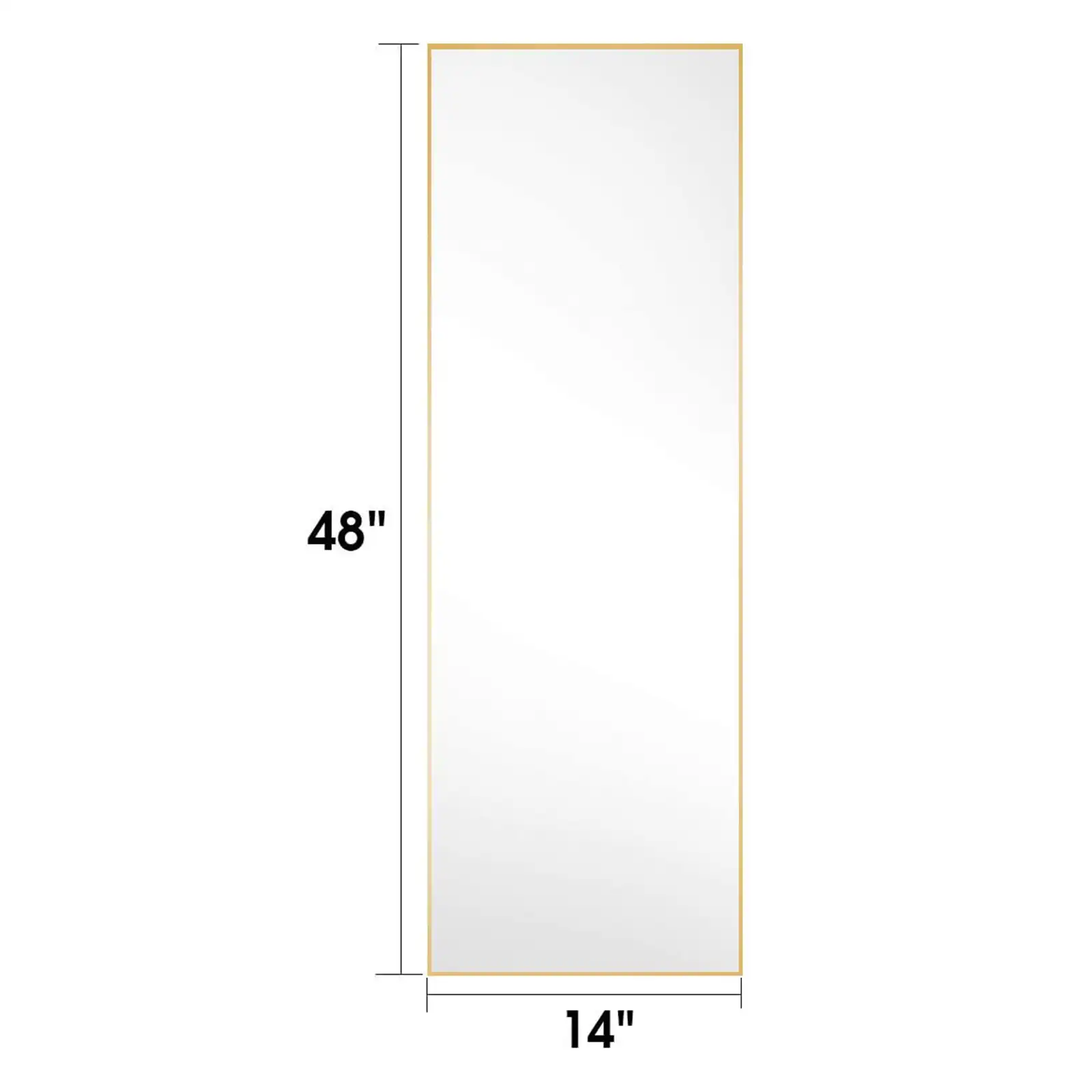 3 colors Wall Mirror, Floor Mirror , Wall-Mounted Mirror, Rectangular Mirror with Metal Frame, Large Dressing Mirror, Hangs Vertical