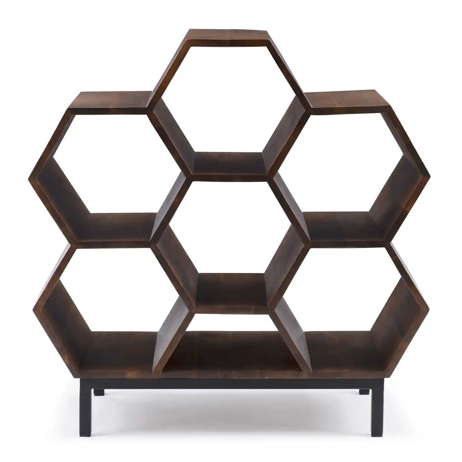 Solid Wood Honeycomb Bookcase , Bookshelves