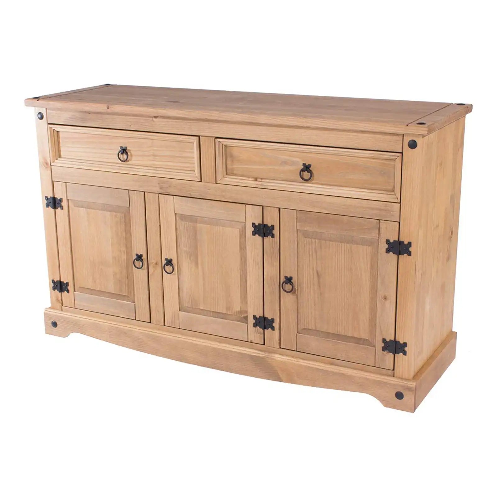 Solid Pine Wood Buffet Sideboard Cabinet