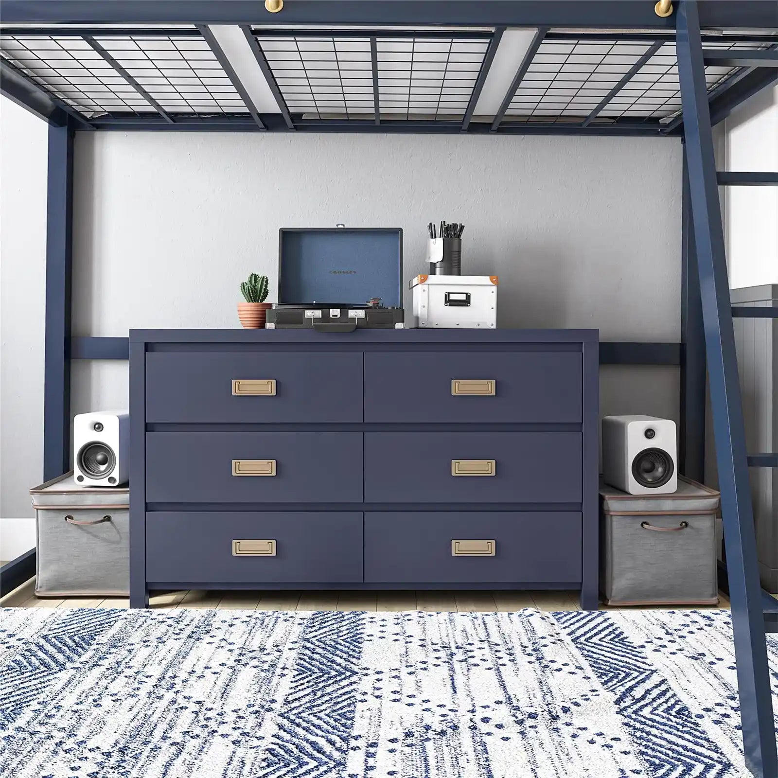Modern 6 Drawers Dresser, 3 Color Options