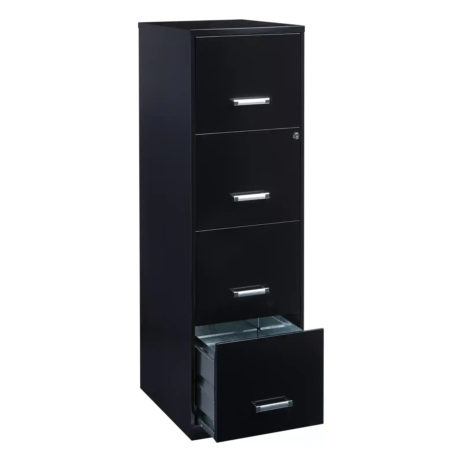 4-Drawer Vertical File Cabinet | Secure Storage Solution for Letter-Size Hanging Files | Smooth Glide Suspension | Easy to Clean Surface