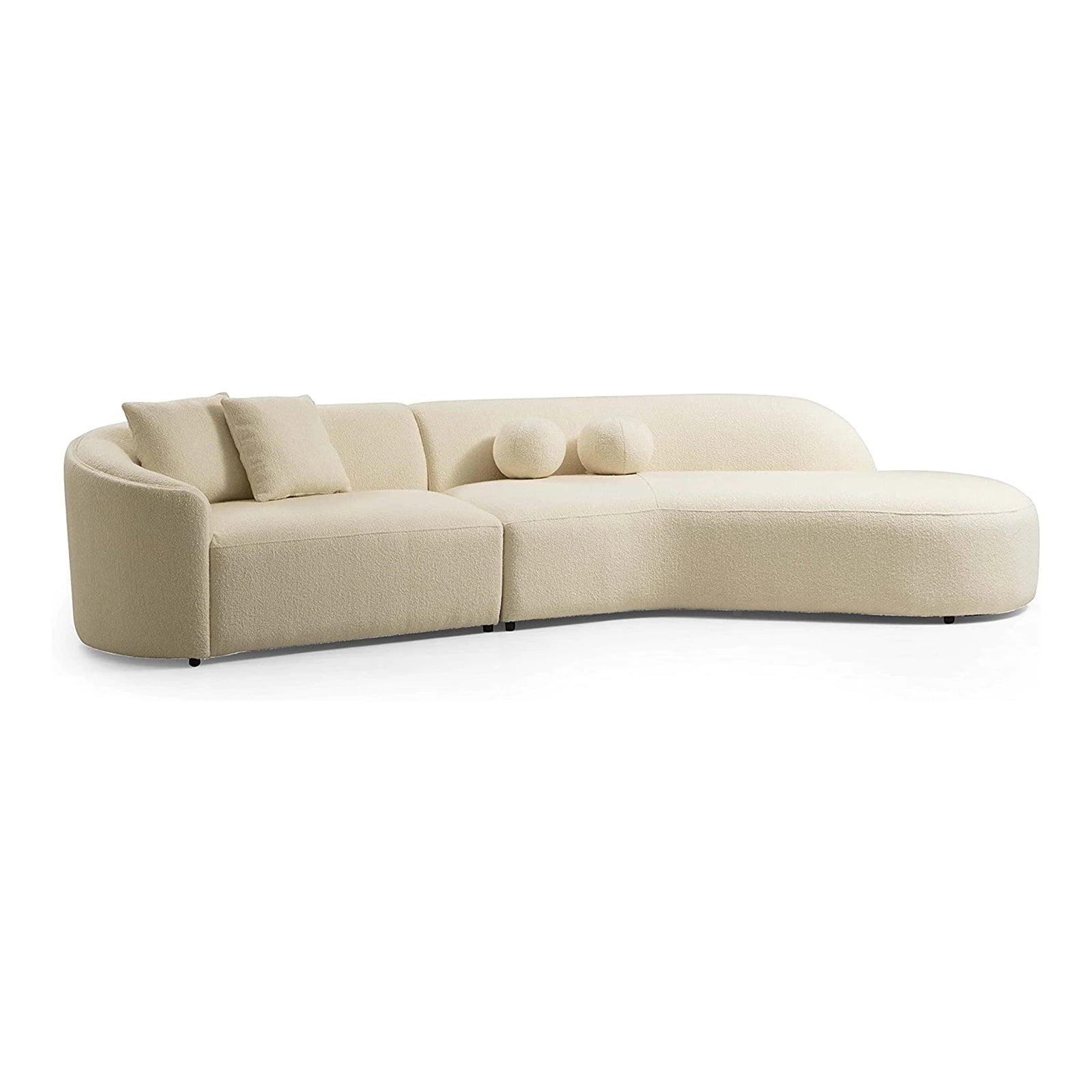 Curved Luxury Modern Sectional Lounge Chaise