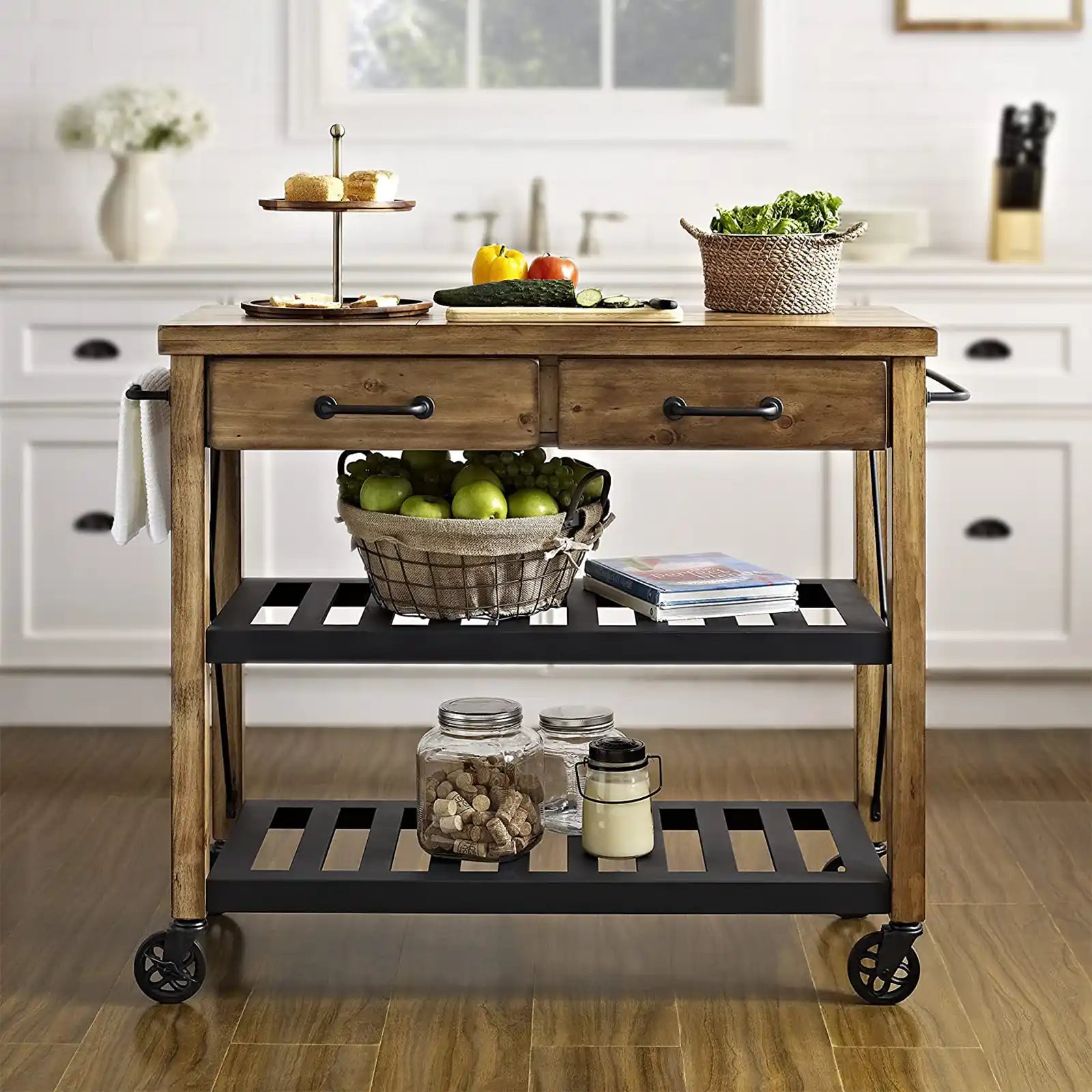 Industrial Rolling Kitchen Cart
