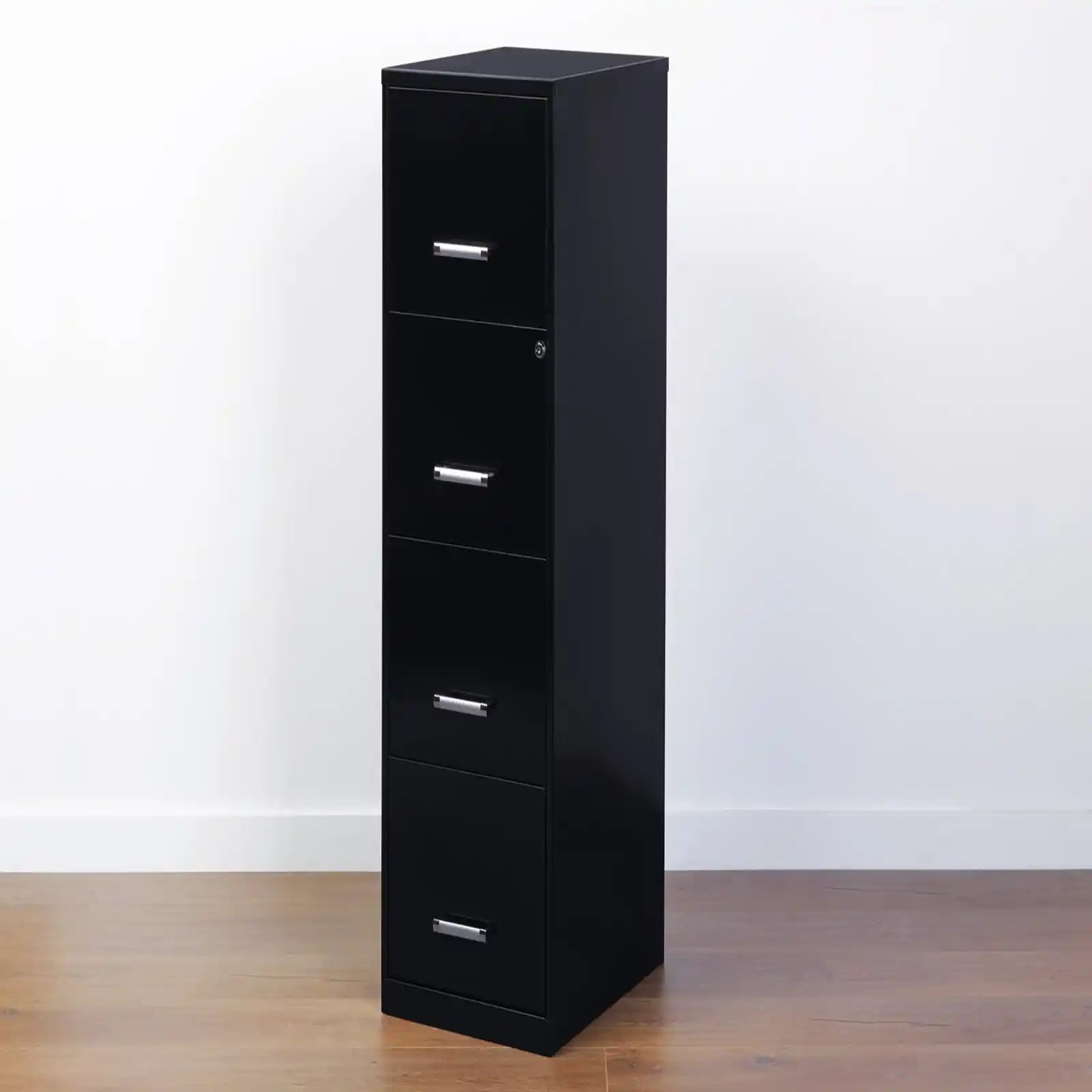4-Drawer Vertical File Cabinet | Secure Storage Solution for Letter-Size Hanging Files | Smooth Glide Suspension | Easy to Clean Surface
