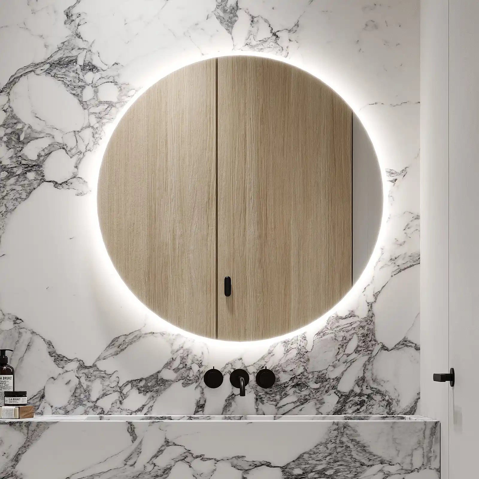 BackLit LED lighted Round Bathroom Wall Mirror