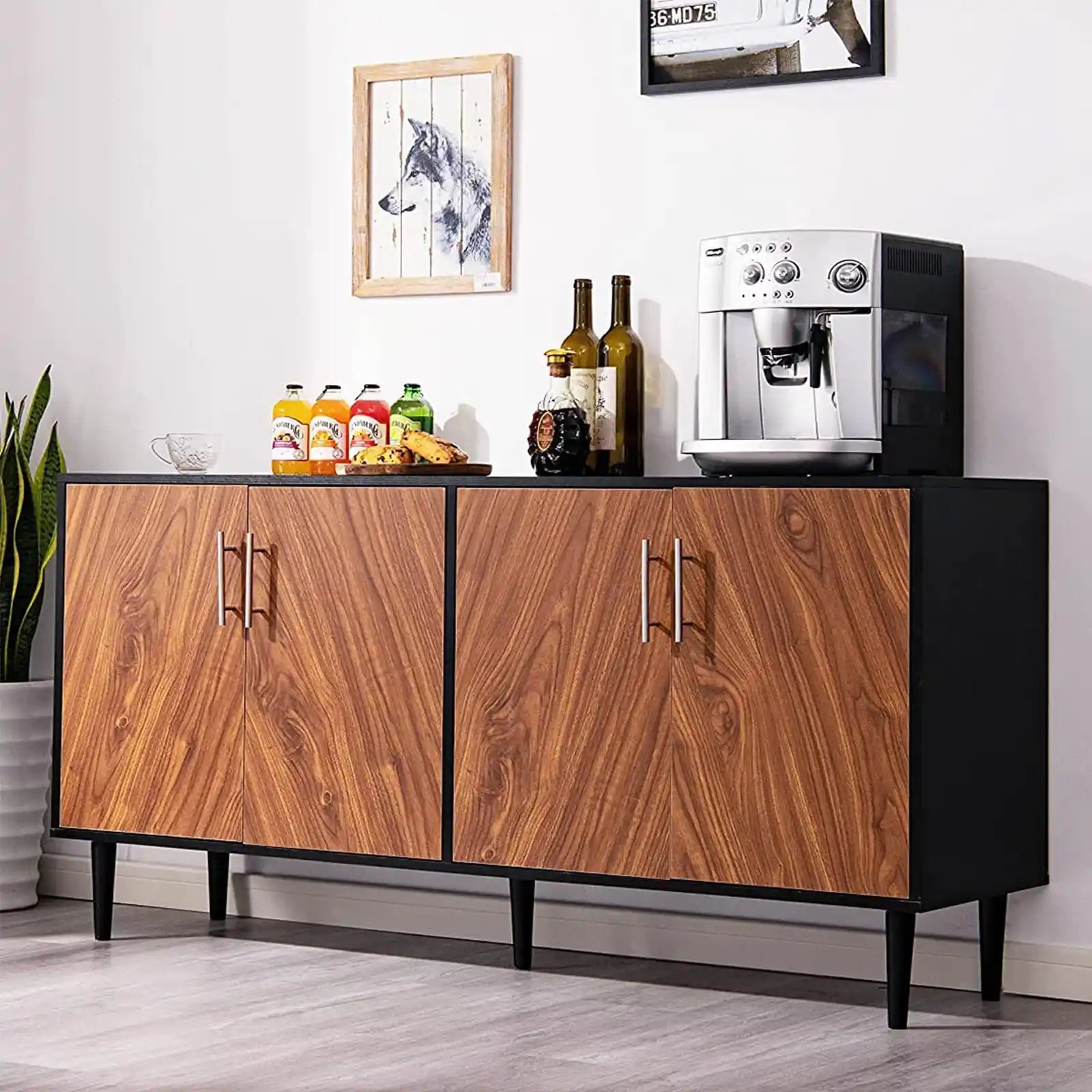 Wooden Console Cabinet , Sideboard , Buffet