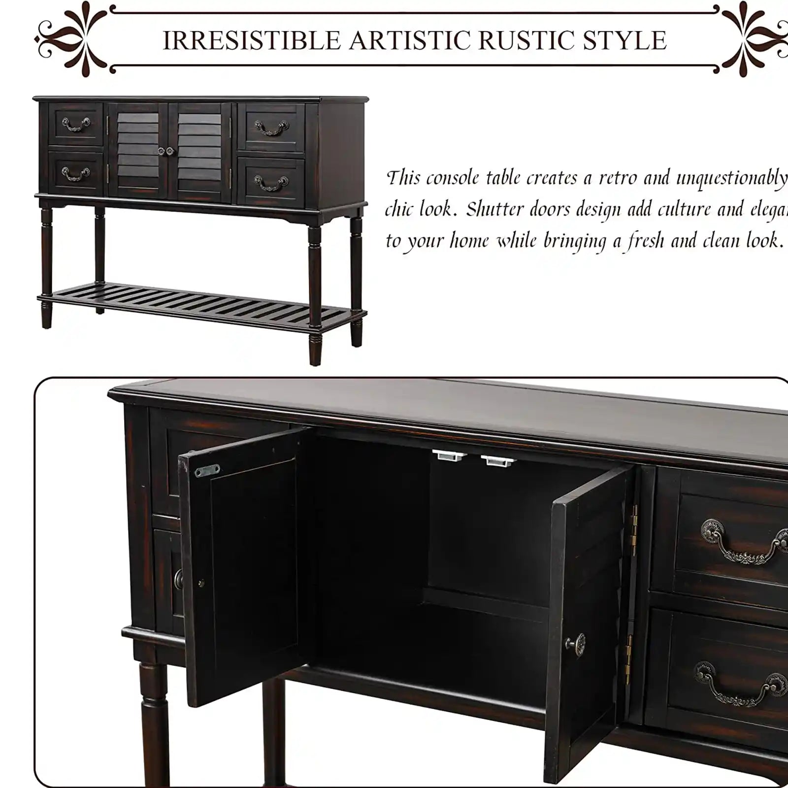 Vintage Sideboard for Entryway Sofa and Console Tables