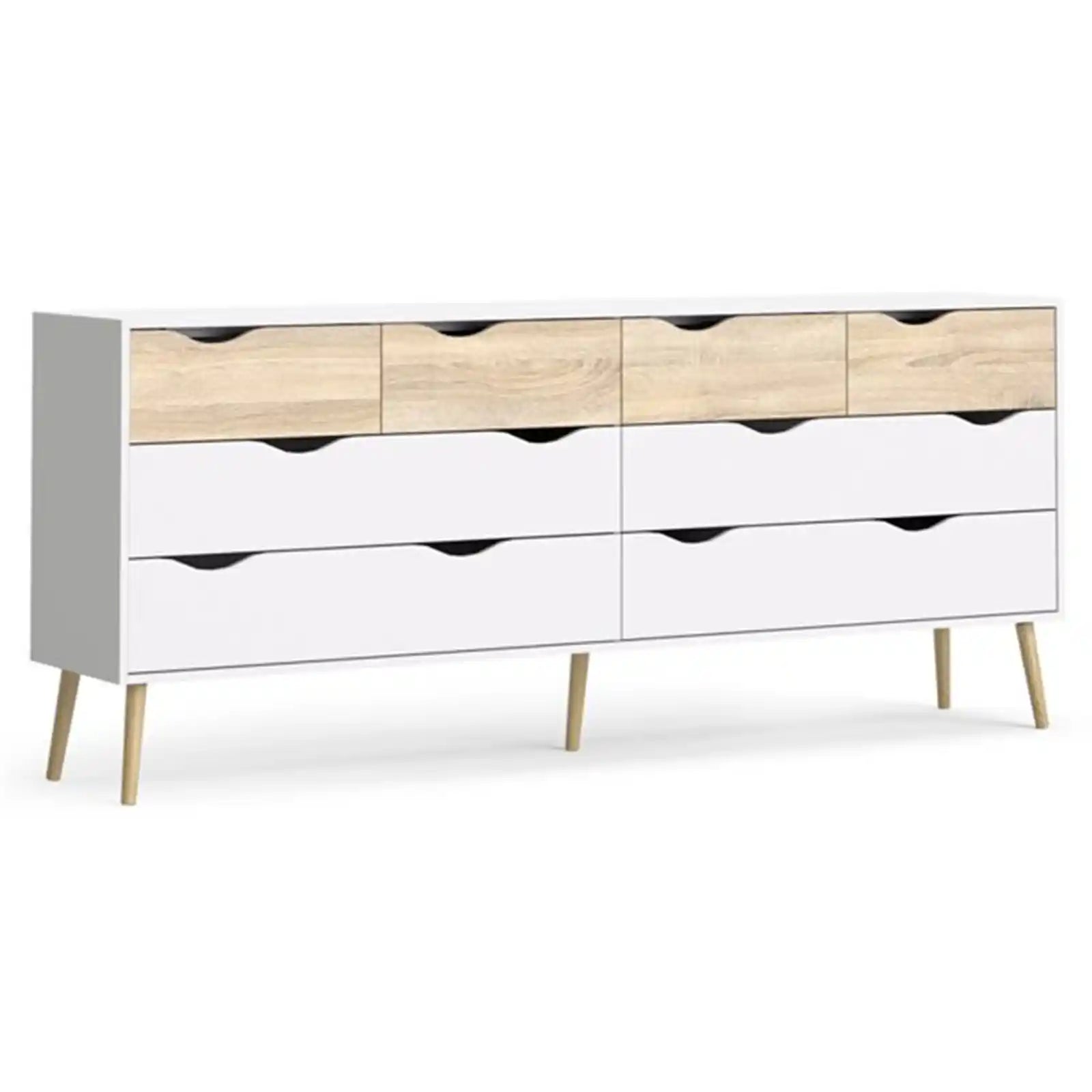 Modern Style 8 Drawer Dresser