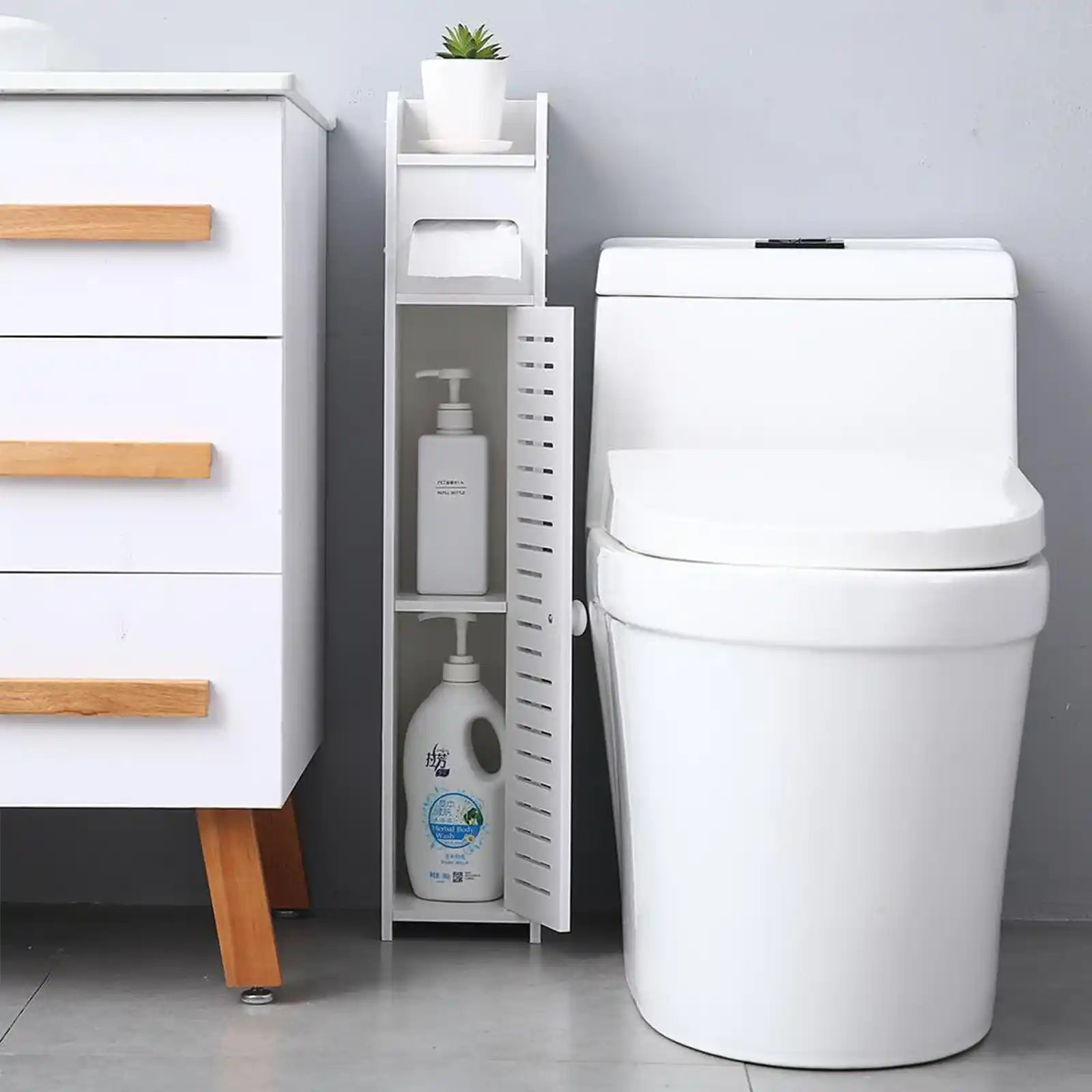 Bathroom Side Cabinet Waterproof Storage
