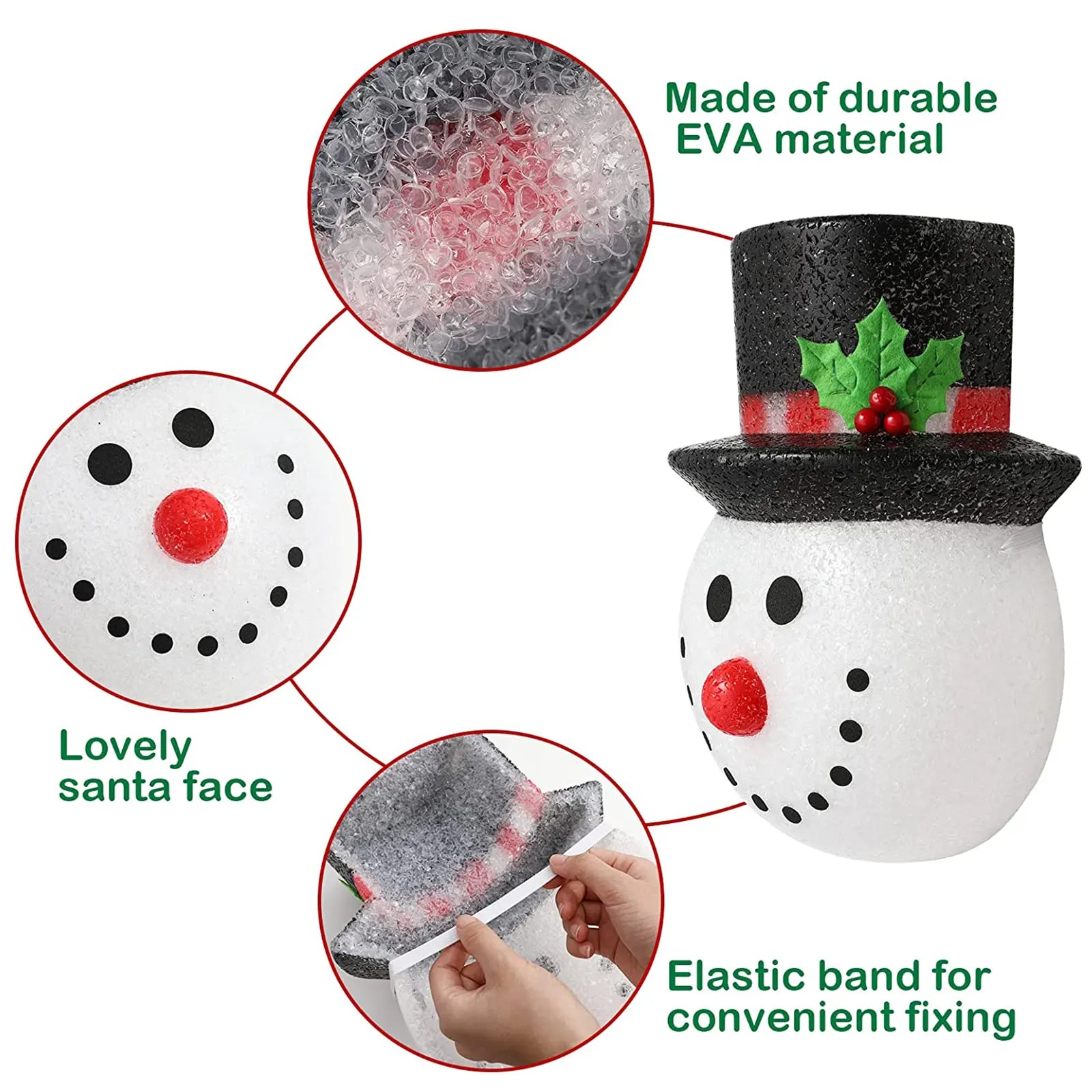 2PCS Christmas Snowman Porch Light Covers, Holiday Outdoor Indoor Decorations