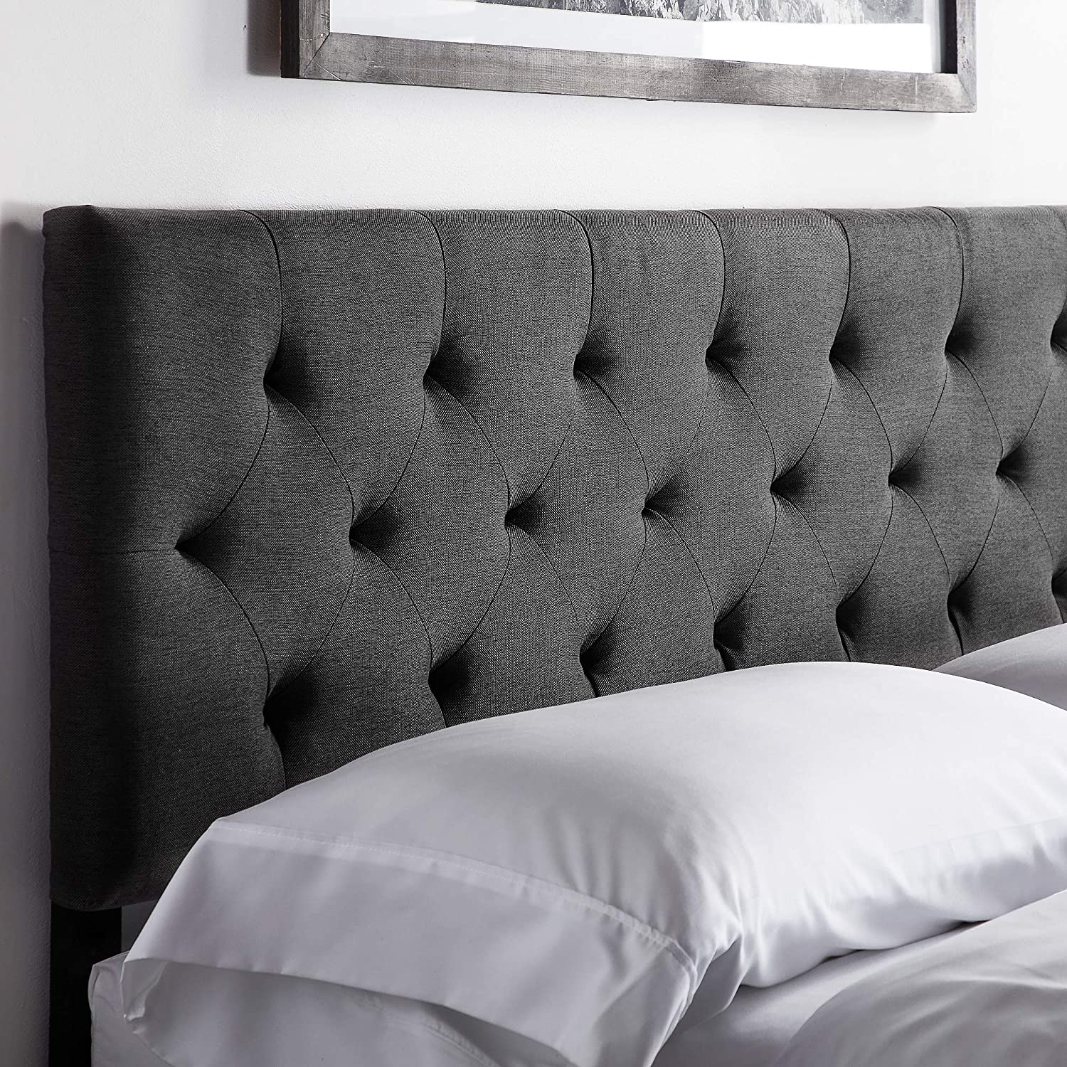 Mid-Rise Upholstered Headboard-Adjustable Height from 34” to 46” Twin - Queen - King
