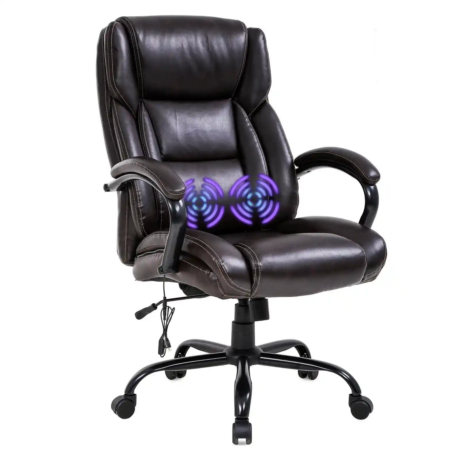 Executive Massage Chair with Lumbar Support